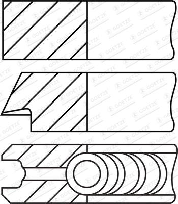 Set segmenti piston