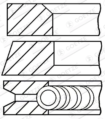 Set segmenti piston