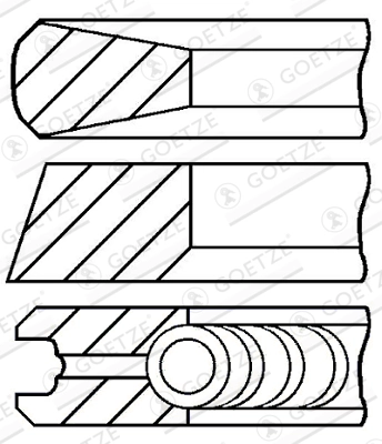 Set segmenti piston
