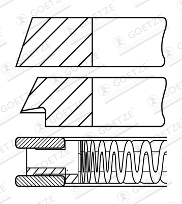 Set segmenti piston