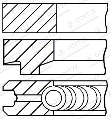 Set segmenti piston