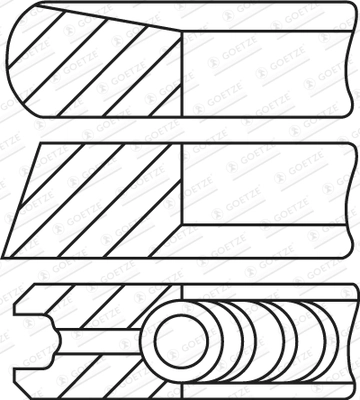 Set segmenti piston