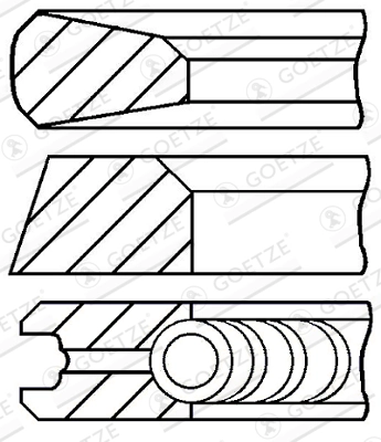 Set segmenti piston