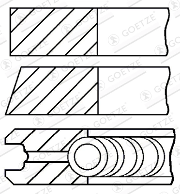 Set segmenti piston