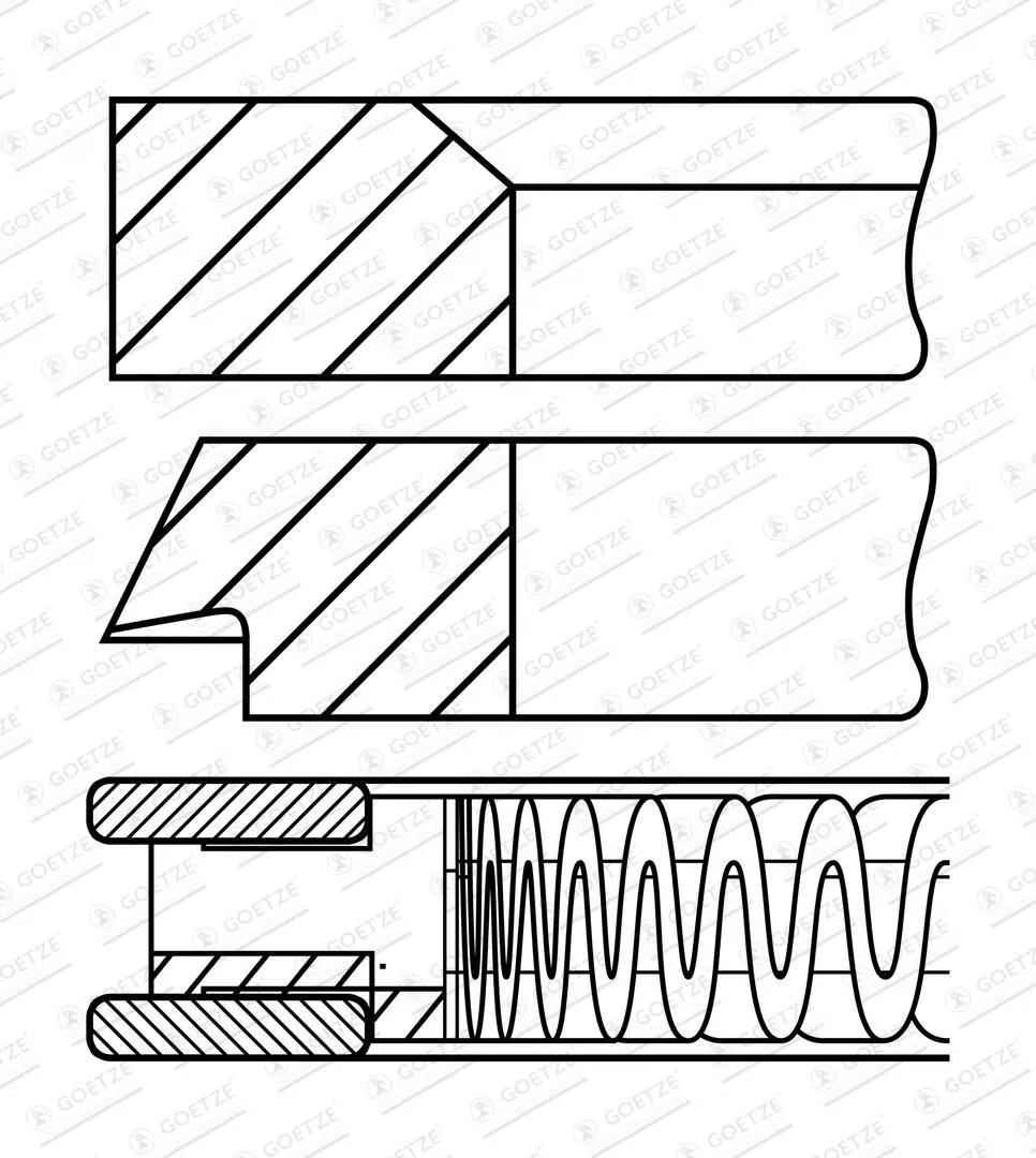 Set segmenti piston