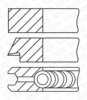 Set segmenti piston