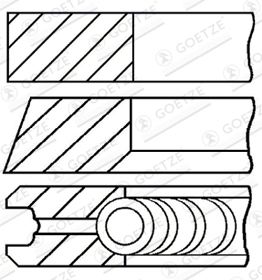 Set segmenti piston