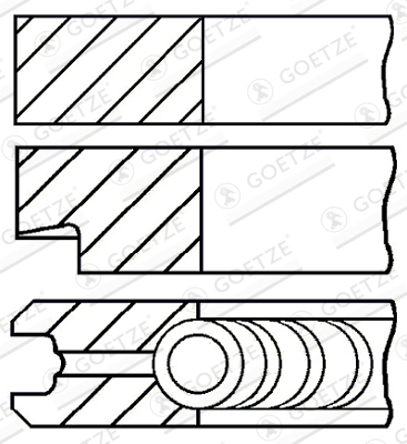 Set segmenti piston