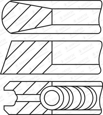 Set segmenti piston