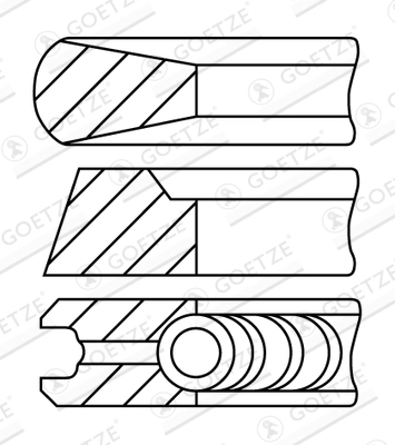 Set segmenti piston
