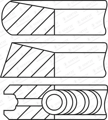 Set segmenti piston