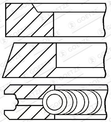 Set segmenti piston