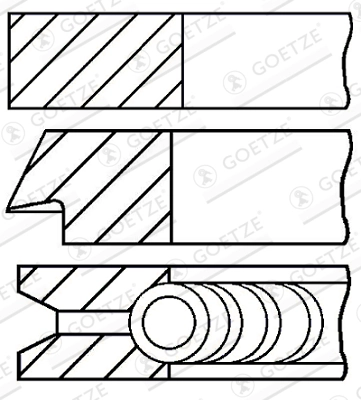 Set segmenti piston