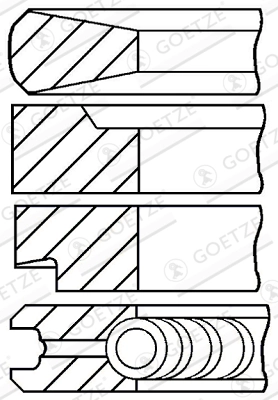 Set segmenti piston