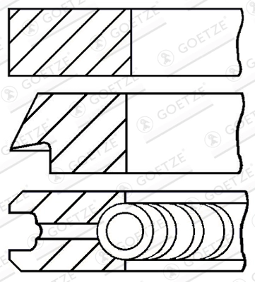 Set segmenti piston