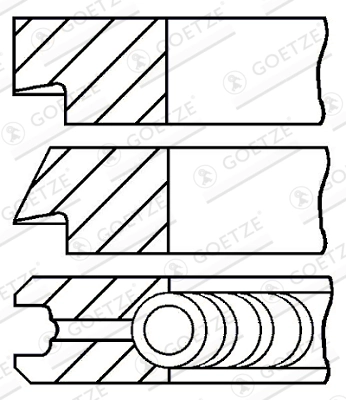Set segmenti piston
