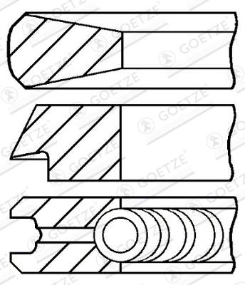 Set segmenti piston