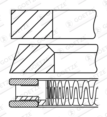 Set segmenti piston