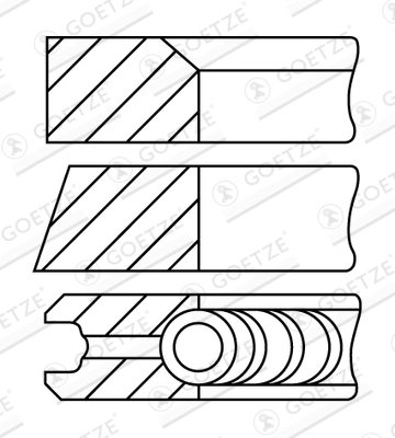 Set segmenti piston