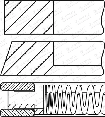 Set segmenti piston