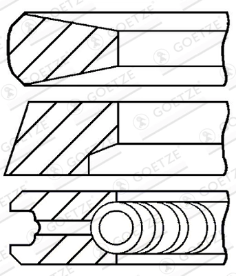 Set segmenti piston