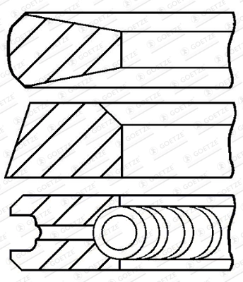 Set segmenti piston