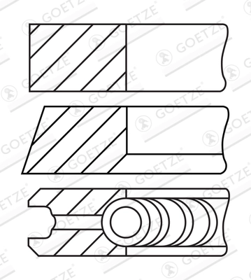 Set segmenti piston
