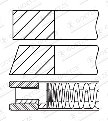 Set segmenti piston
