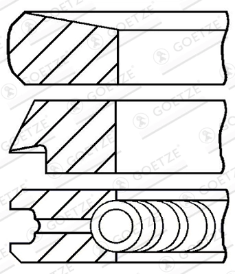 Set segmenti piston