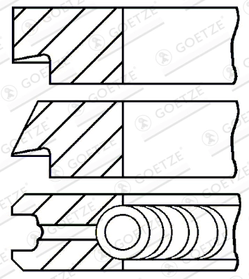Set segmenti piston