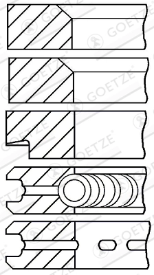 Set segmenti piston