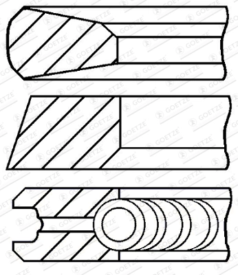 Set segmenti piston