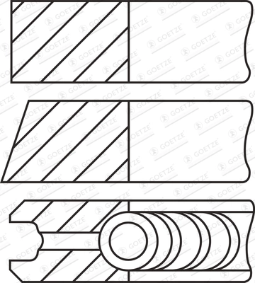 Set segmenti piston