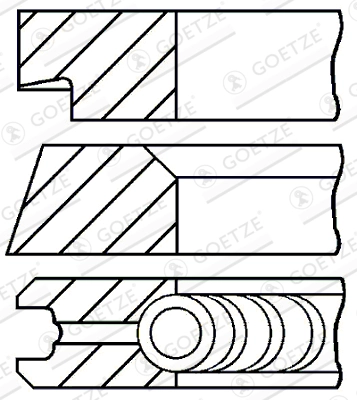 Set segmenti piston