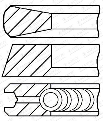 Set segmenti piston