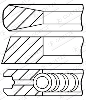 Set segmenti piston