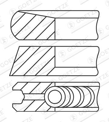 Set segmenti piston