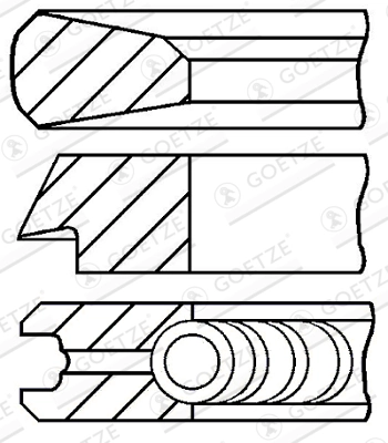 Set segmenti piston
