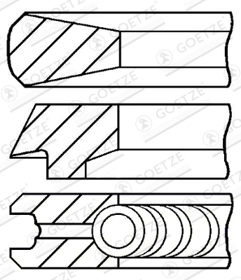 Set segmenti piston