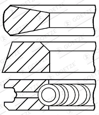 Set segmenti piston