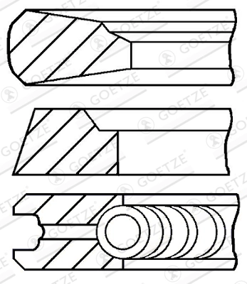 Set segmenti piston