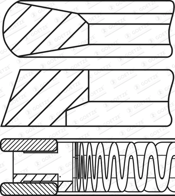 Set segmenti piston