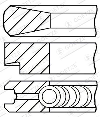 Set segmenti piston
