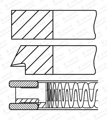 Set segmenti piston
