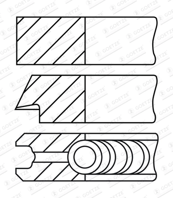 Set segmenti piston