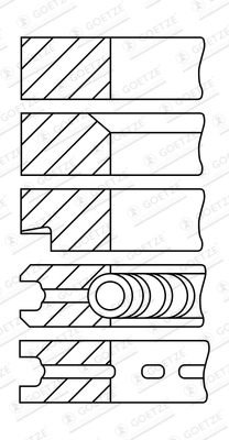 Set segmenti piston