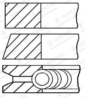 Set segmenti piston