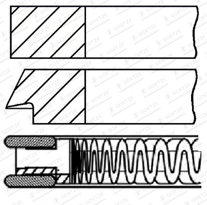 Set segmenti piston
