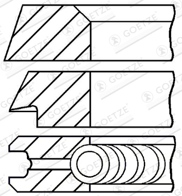 Set segmenti piston