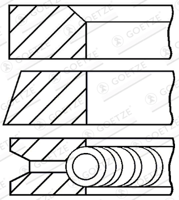 Set segmenti piston